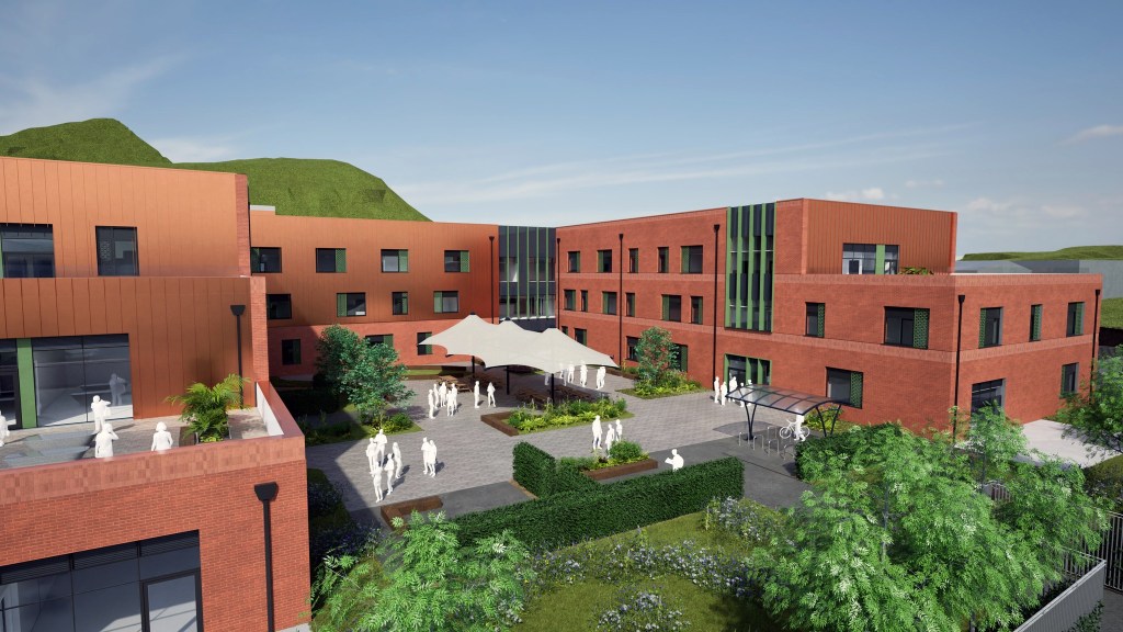Artist's impression of the new Llangatwg school (Image: Neath Port Talbot Council)