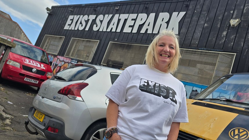 Kate Leonard, of Exist Skatepark which has plans for external refurbishment.
