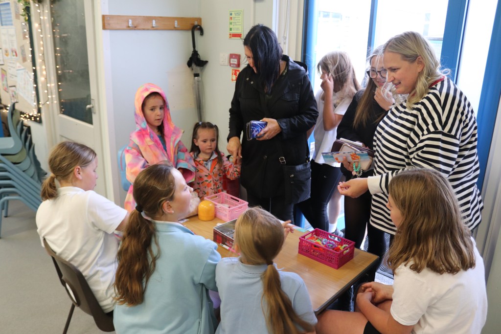 The stall did a roaring trade, raising over £130