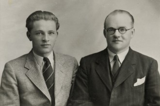 Philip Burton with Richard in the 1940s @ Richard Burton Archives at Swansea University.
