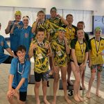 Winning primary school teams at Bridgend County Borough Schools Swimming Gala 2025
