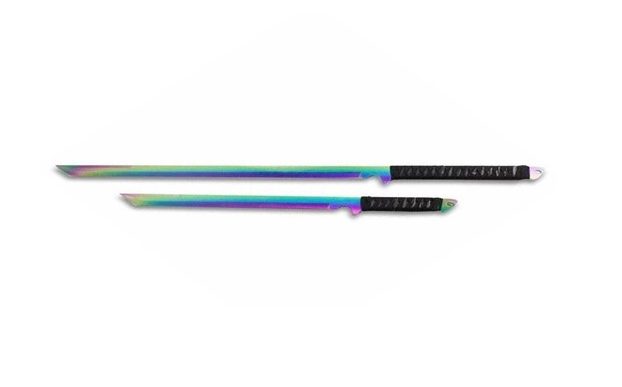“Rainbow” ninja sword design (18.75” blade) similar to the sword that was used in the murder of Ronan Kanda