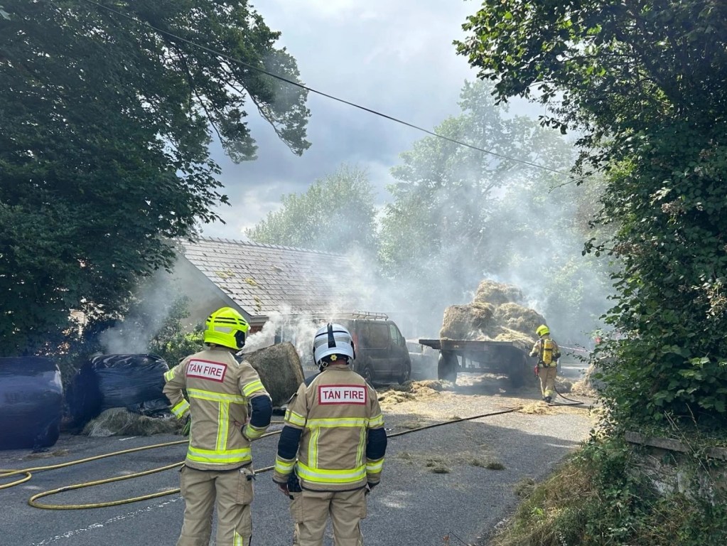 Llangeler Tractor fire