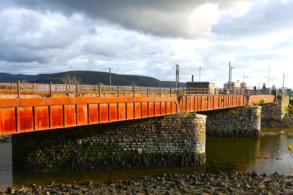 Newbridge road bridge in Port Talbot