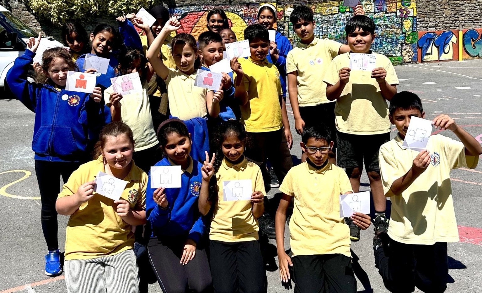 Local pupils send words of encouragement to pro athletes