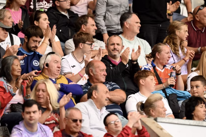 Swansea City fans as the team lost to Lorient in the pre-season friendly.