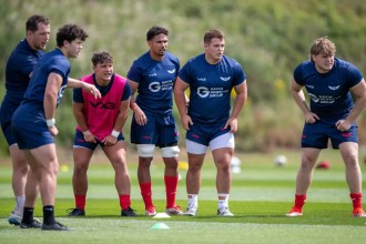 Scarlets in training (Image: Scarlets)