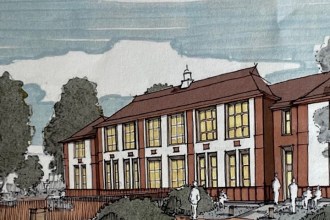 Artist's impression of the new Vocational Centre in Port Talbot
