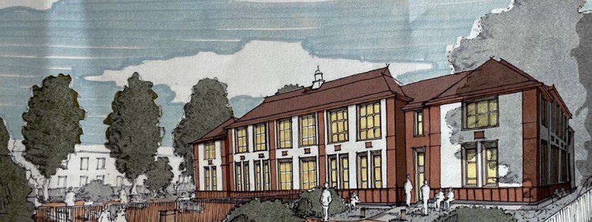 Artist's impression of the new Vocational Centre in Port Talbot