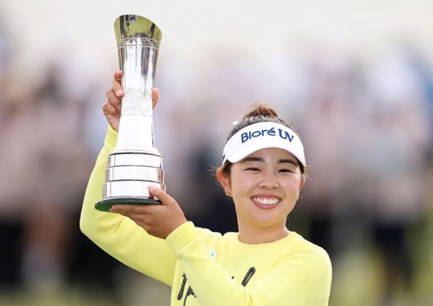 AIG Women's Open 2025 winner Miyu Yamashita - credit AIG Women's Open