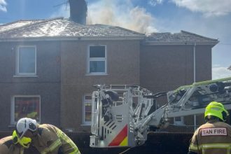Llanelli property fire