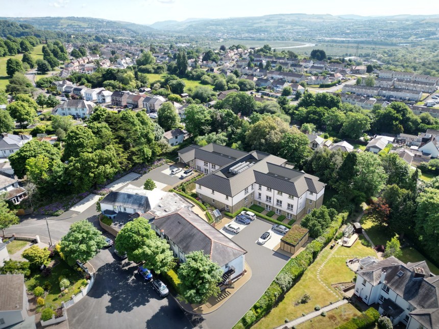 Artist's impression of the Cefn Lodge development in Skewen
