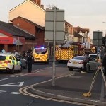 Emergency Services on Station Road in Llanelli