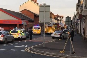 Emergency Services on Station Road in Llanelli