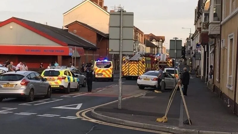 Emergency Services on Station Road in Llanelli