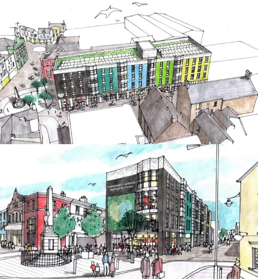 Artist's impressions of the Wyndham House development