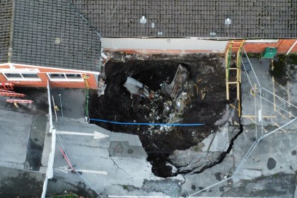 Cwmfelin Club sinkhole