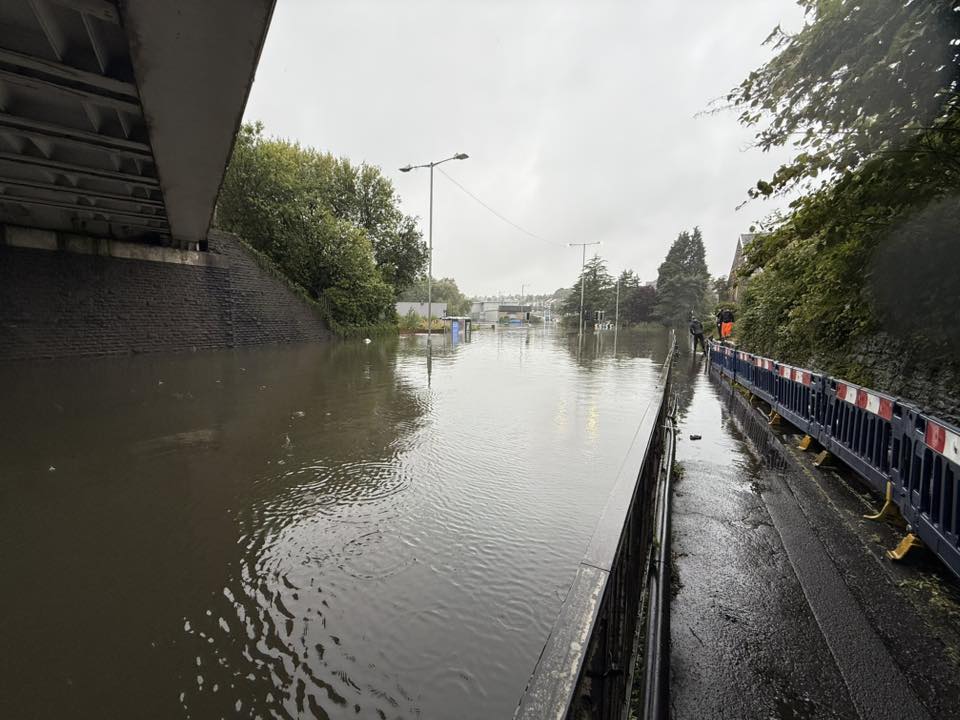 Carmarthen Road flooding