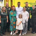A father-of-two from Ystalyfera has been reunited with the neighbours and emergency crews who saved his life after he suffered a cardiac arrest in the early hours of the morning.