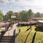 Artist's impression of new greener Castle Square