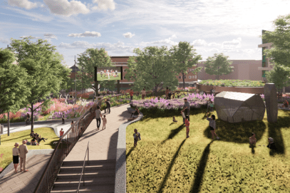 Artist's impression of new greener Castle Square