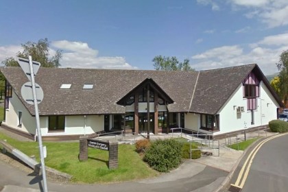 Exterior view of Castle Surgery in Neath, the GP practice defrauded of almost £50,000 by its former manager.