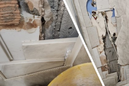 A composite image showing substandard plumbing and electrical work uncovered by Trading Standards in Port Talbot, used as evidence against rogue trader Wayne John Phillips.
