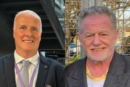 A combined image showing Labour councillor Shaun Greaney and Reform UK’s Gareth Beer, reflecting their opposing views on the Welsh Government’s Nation of Sanctuary refugee policy.