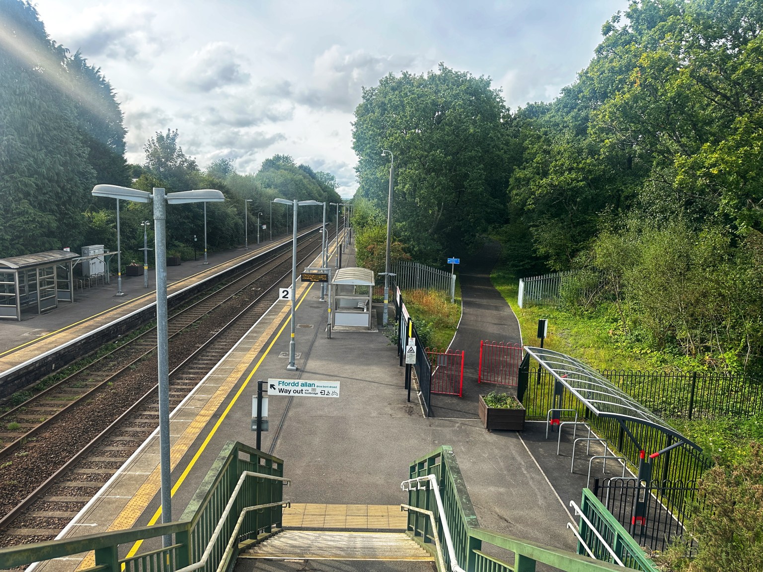 Cycle and walking link at Gowerton train station