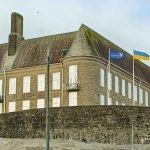 Flags at Carmarthen County Hall