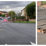 Sinkhole near Litchard Primary School