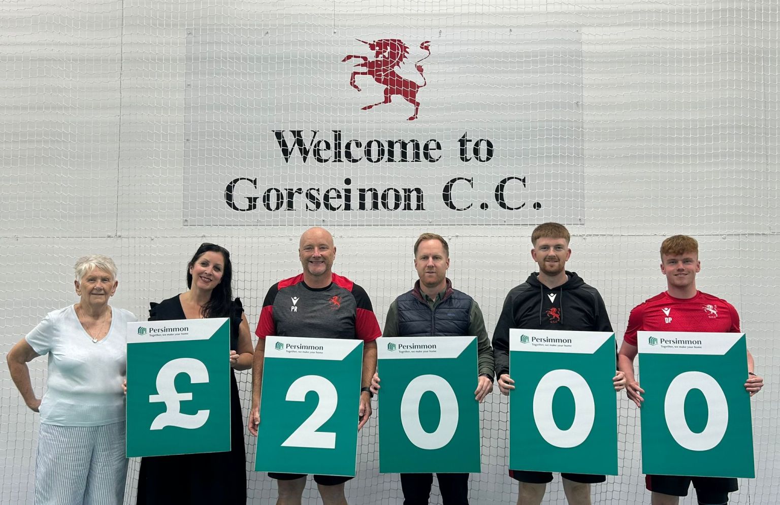 Penllergaer-based housebuilder, Persimmon Homes West Wales has donated £2,000 to Gorseinon Cricket Club as part of its Community Champions scheme.