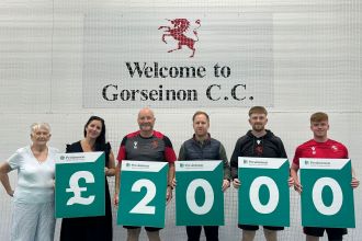 Penllergaer-based housebuilder, Persimmon Homes West Wales has donated £2,000 to Gorseinon Cricket Club as part of its Community Champions scheme.