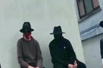 Crimestoppers Wales is offering a £1,000 reward for information that could help identify four men police want to speak to following a burglary in Carmarthen.