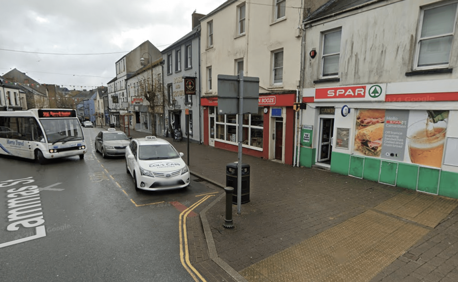 Spar shop on Lammas Street in Carmarthen