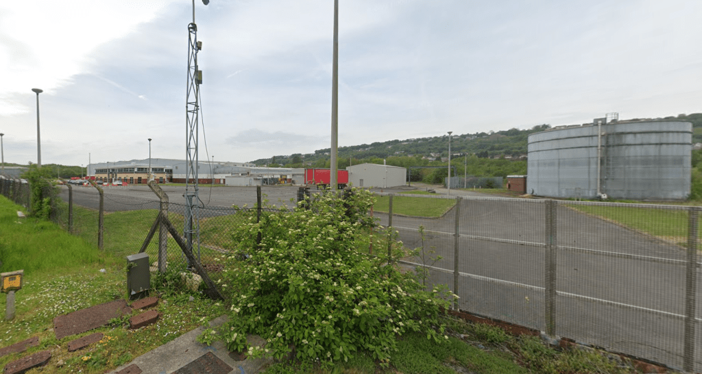 The part of the Dr Organic site planned to house Swansea Council's new depot