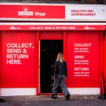 Exterior of a Royal Mail Shop, rebranded from Collect+, offering parcel drop‑off, collection and postage services as part of Royal Mail’s expanded out‑of‑home network.