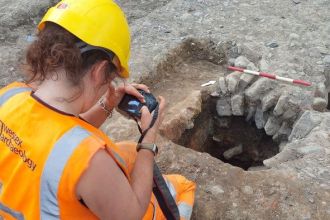 Roman discoveries have been unearthed at the site of the former Lidl store in Carmarthen.
