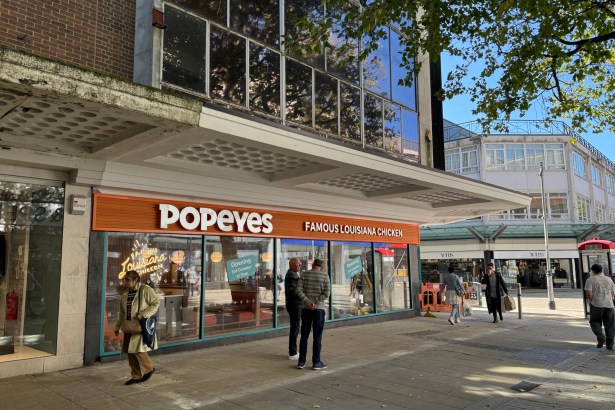 Popeyes on Oxford Street in Swansea