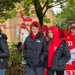Fans turned out to support the Scarlets