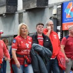 Marching through the town centre