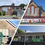 Montage showing Ysgol Llansteffan, Ysgol Meidrim, Ysgol Pontiets and Ysgol Y Fro, the four Carmarthenshire schools proposed for closure.