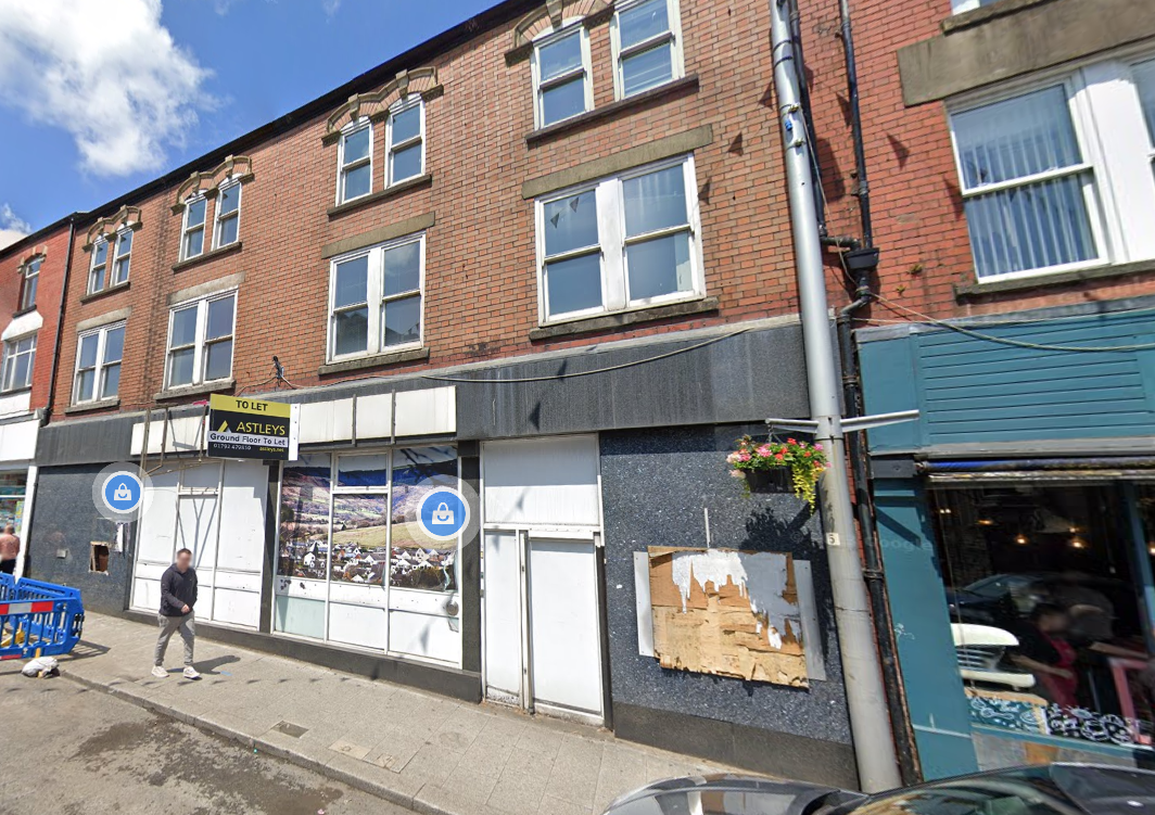 Google Maps screengrab of the former HSBC Bank on Talbot Street, Maesteg, closed in 2017.