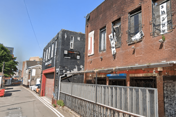 Street view of the derelict former gym and nightclub on Northampton Lane, Swansea.