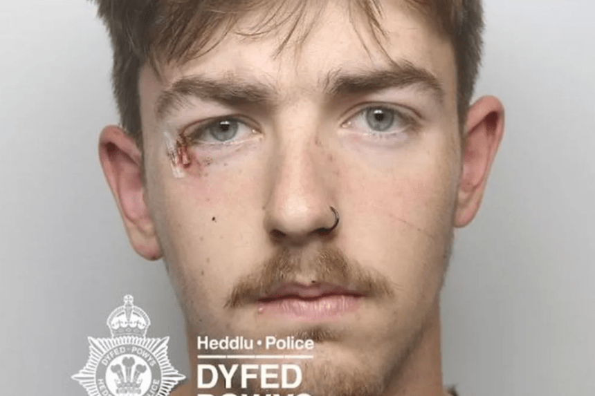 Mugshot of Zac Thomas, 19, from Newcastle Emlyn, sentenced to three years for causing serious injury by dangerous driving after a crash in Cardigan.