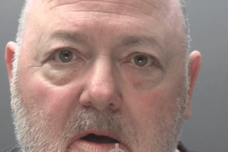 Mugshot of Christopher Jones, 55, from Swansea Docks, sentenced to 28 months for online sexual offences against a decoy account.