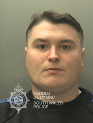 Custody photo of Darren Rogers, jailed for child sex abuse offences in Neath Port Talbot.