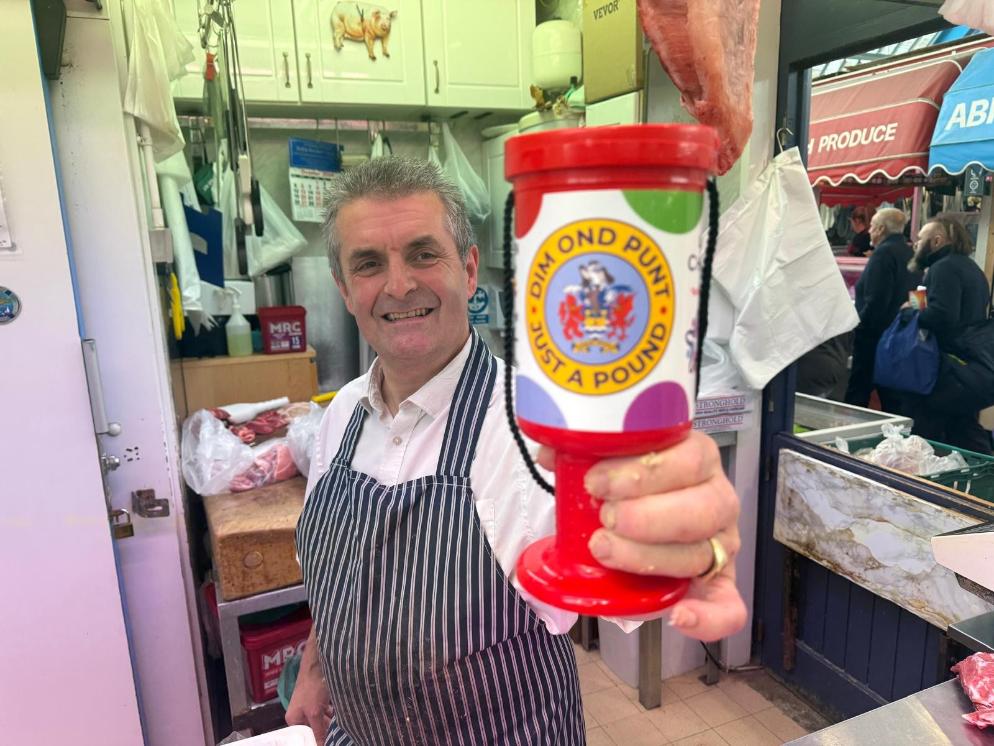 Market traders are backing the Lord Mayor’s £200k Just a Pound appeal with collection tins across Swansea Market.