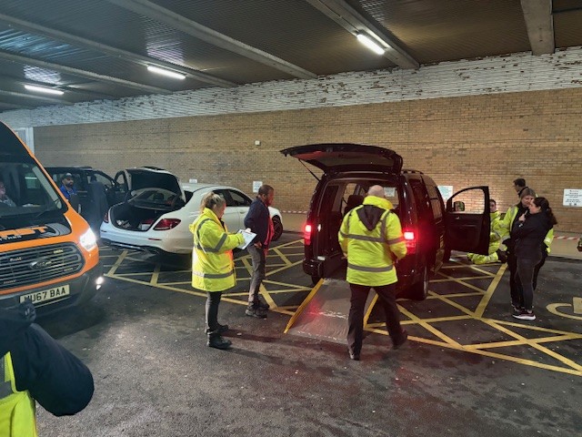 South Wales Police and Swansea Council officers inspect taxis in Swansea city centre during Freshers Week as part of a multi‑agency safety crackdown.