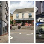Collage showing the storefronts of Joyato Sushi and Grill, Saporito Pizza & Grill House, and Indian Street Kitchen in Swansea.
